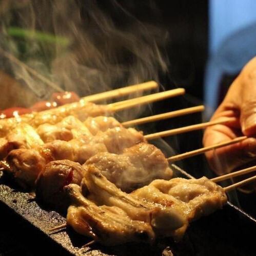 Juicy charcoal grilled yakitori is a real treat!