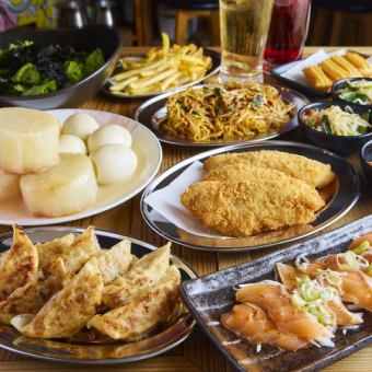 【コスパ最強◎】おでんと餃子◎『お手頃コース』2H生付き飲み放題+全7品・4500円⇒3500円