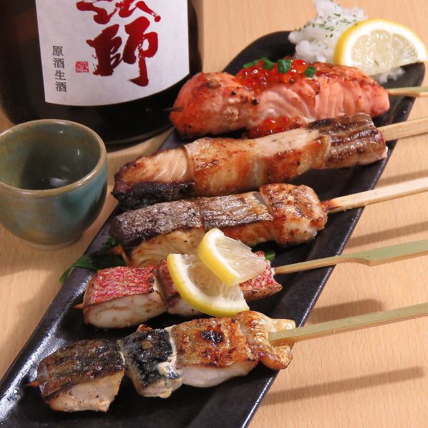 【연회에 ◎】 자성과 꼬치 5종 등 전 7품! 볼륨 만점, 2시간 음료 무제한 포함! 5,000엔 코스