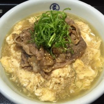 牛肉とじあんかけうどん