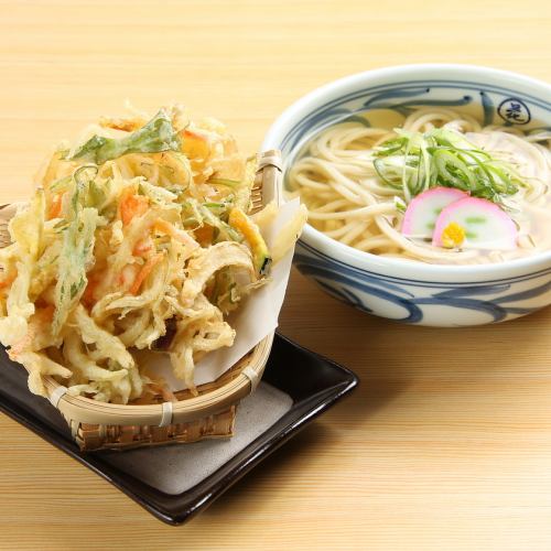 ≪当店イチオシ≫ボリューム満点◎かきあげうどん 温/冷