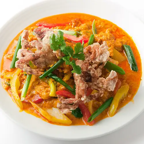 カニと玉子のカレー炒め