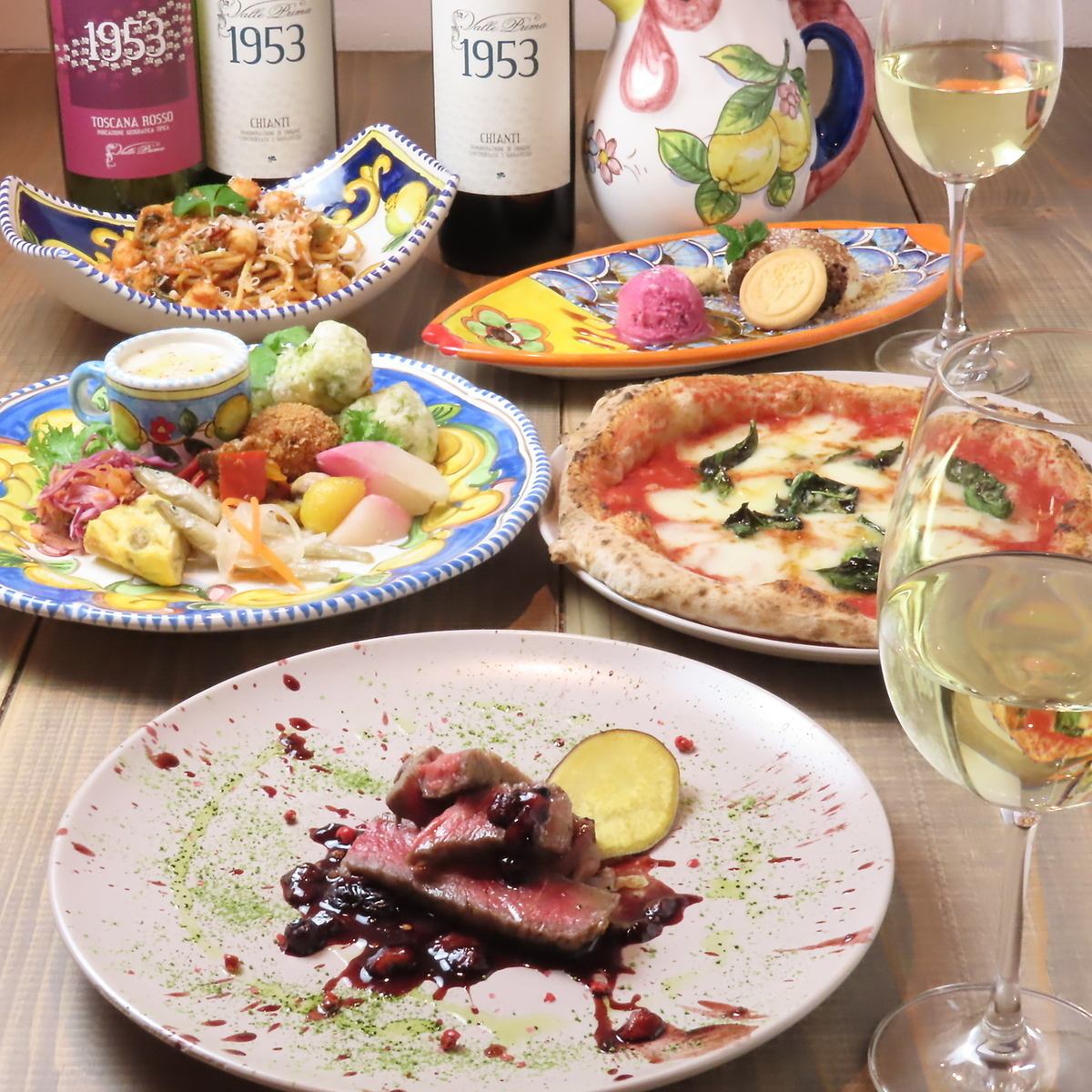 大会入賞の実力ピッツァ!非日常的な空間で特別なディナーを!