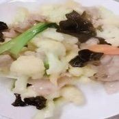 花椰菜鹽炒豬肉