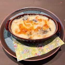 エビときのこのグラタン