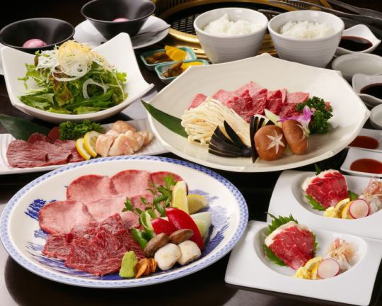 ◆~Miyabi~◆≪Easy Yakiniku/Meat Sashimi Course≫10 dishes 5,500 yen