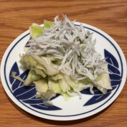 しらすのせ昆布がりきゃべつ