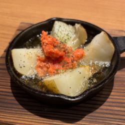 明太子とじゃがいものアヒージョ