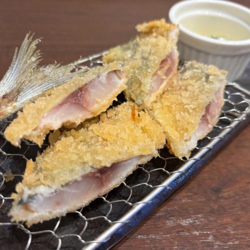 お刺身レベル！レアあじフライ