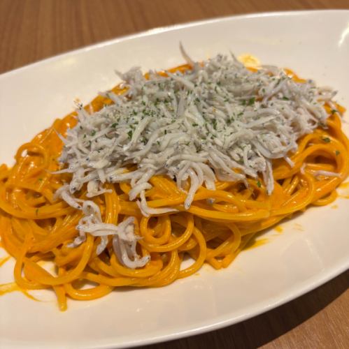 釜揚げしらすのクリームパスタ