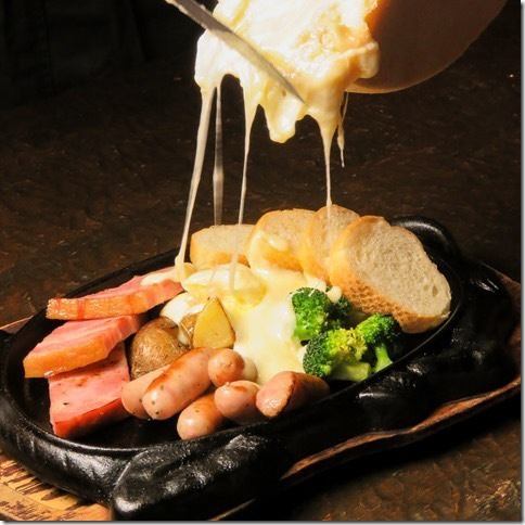 Flower field ranch raclette cheese