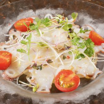 北海道たこのカルパッチョ