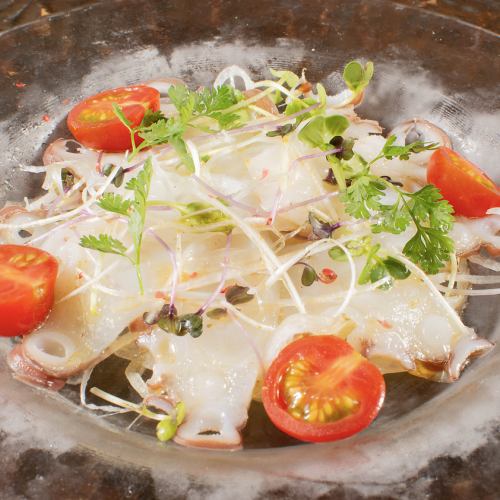 北海道たこのカルパッチョ