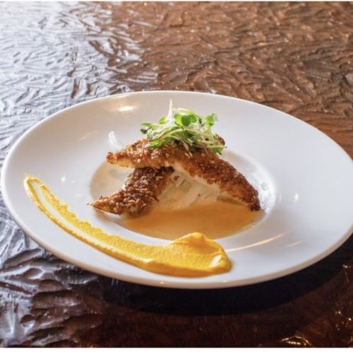 真鯛の香草パン粉ソテー