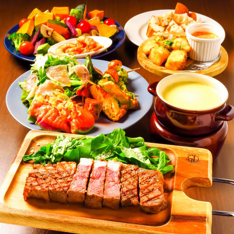 [Women's only meat x cheese] Luxury cheese fondue with 12 items & 2 hours [all-you-can-drink]