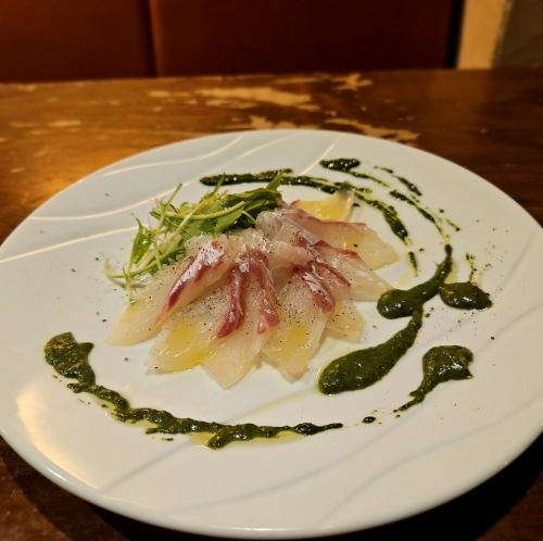 【2025년 12월 한정】 도미의 카르파쵸 ~ 오오바 소스 ~