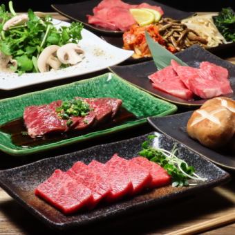 【Go!! 皇家套餐】标准烤肉店的集合♪ 5500日元 → 4500日元 共9道菜