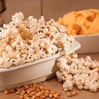 [All-you-can-eat in-store snacks such as popcorn!] All-you-can-eat in-store snacks for 500 yen (tax included)!