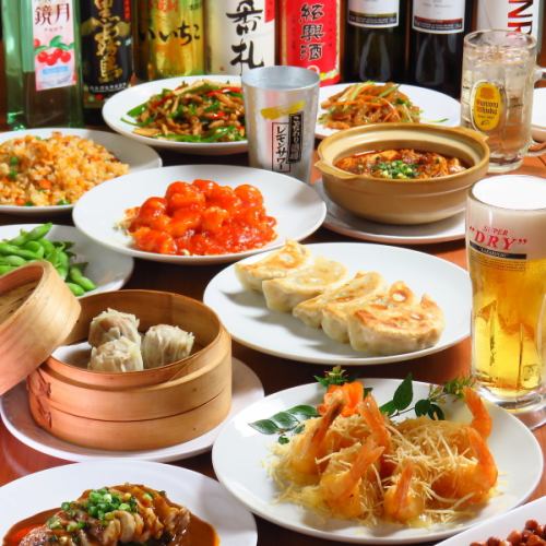 50種類以上の料理とドリンクが食べ飲み放題のコース有◎