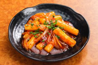 Authentic Korean street food spicy tteokbokki