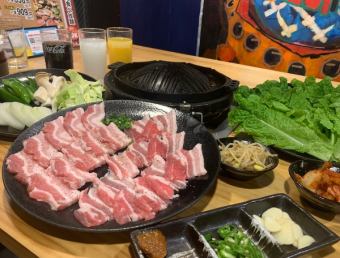 Samgyeopsal course★Drink bar included 1,980 yen (tax included)