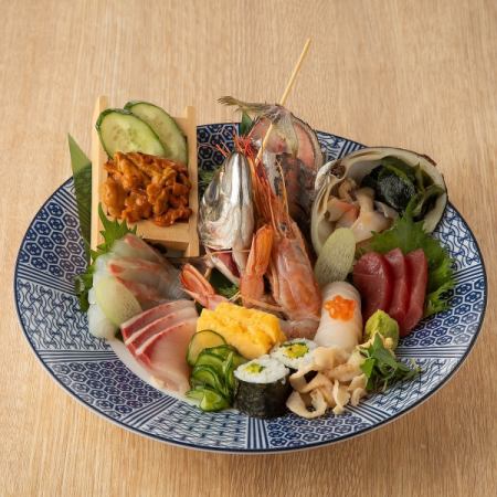雲丹付き 特選刺身8種盛り