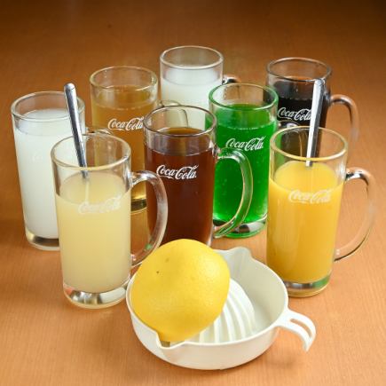 《ソフトドリンクのみ》90分単品飲み放題　1000円