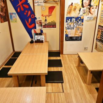 最大で16名様ほどまでご利用頂ける当店のお座敷中個室席。