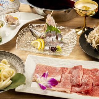 【すき鍋コース】鍋コース◆自慢の割下で黒毛和牛の旨味を堪能できるプラン　8800円(税込)