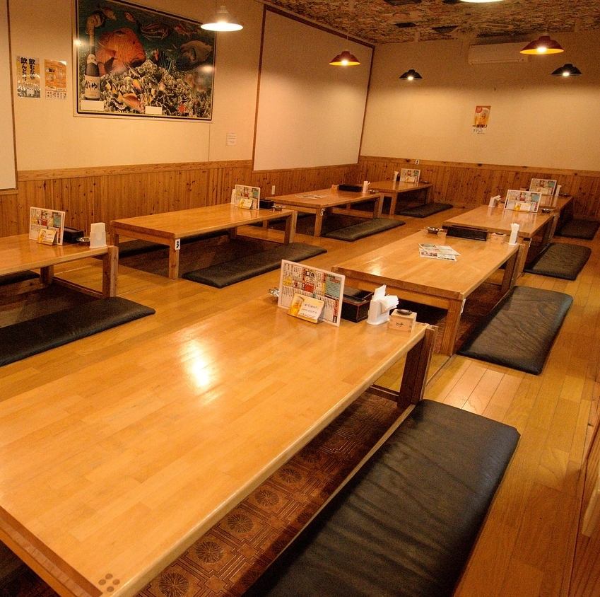 [Relaxing sunken kotatsu seats!] Recommended for large parties and after-parties