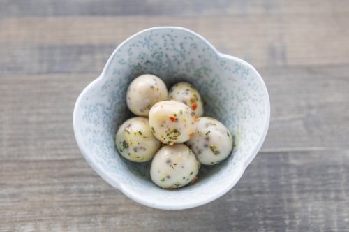 味付けうずら玉子