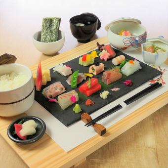 [Limited to 10 meals per day] Hand-woven sushi ~Amairo gozen~ *We may ask you to limit your seating time to 90 minutes