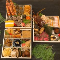 [Limited to 40 servings!] Osechi (New Year's feast) 7-inch, 3-tier (serves 4-5)