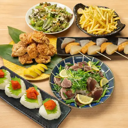 【気軽に満喫！】鶏だしおでん・カツオ・唐揚げを楽しむ♪2h飲み放題付◆〈梅〉宴会コース3000円