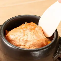 蟹といくらの釜飯