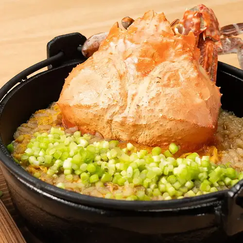 Crab porridge