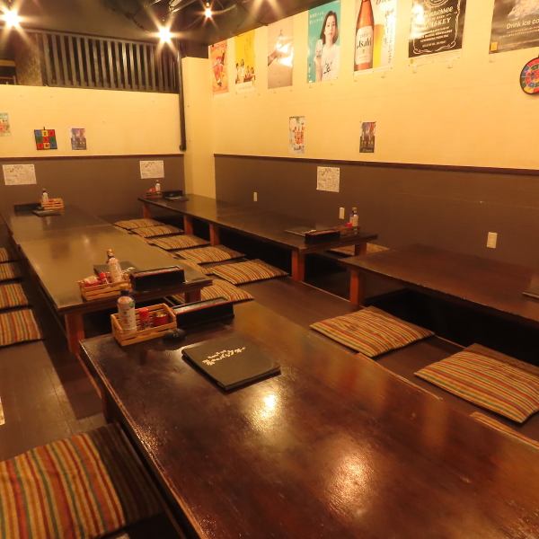 [Tatami-style seating] We have tatami-style seating that can accommodate up to 36 people.It is a calm space that can be used not only for company banquets but also for families.We accept reservations for private parties starting from 20 people, so please make your reservations early!