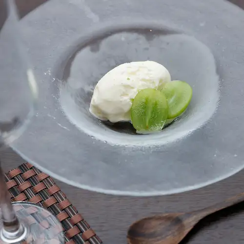 Homemade salted milk ice cream
