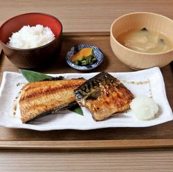 とろさば縞ほっけ定食