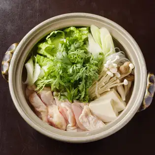 Yamaguchi local chicken [Choshu Kurokashiwa] Mizutaki (chicken hot pot)