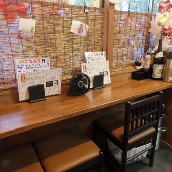 カウンター席5卓ご用意しています◎