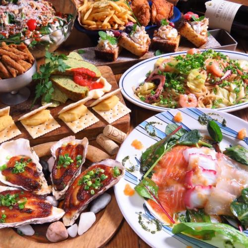 We have a wide variety of oysters and seafood on the menu!