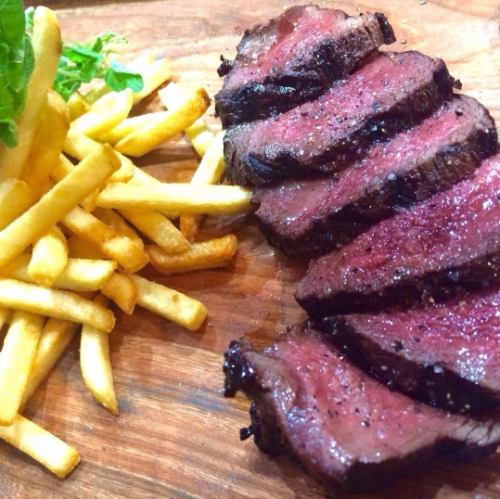 The shop's name is Meriken Sakana (American Fish), but we are also particular about our meat!