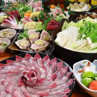 〔やっぱり旨い!ブリしゃぶ鍋コース〕飲み放題90分付き6000円(税込)