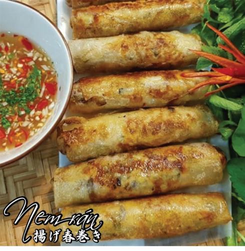 One fried spring roll