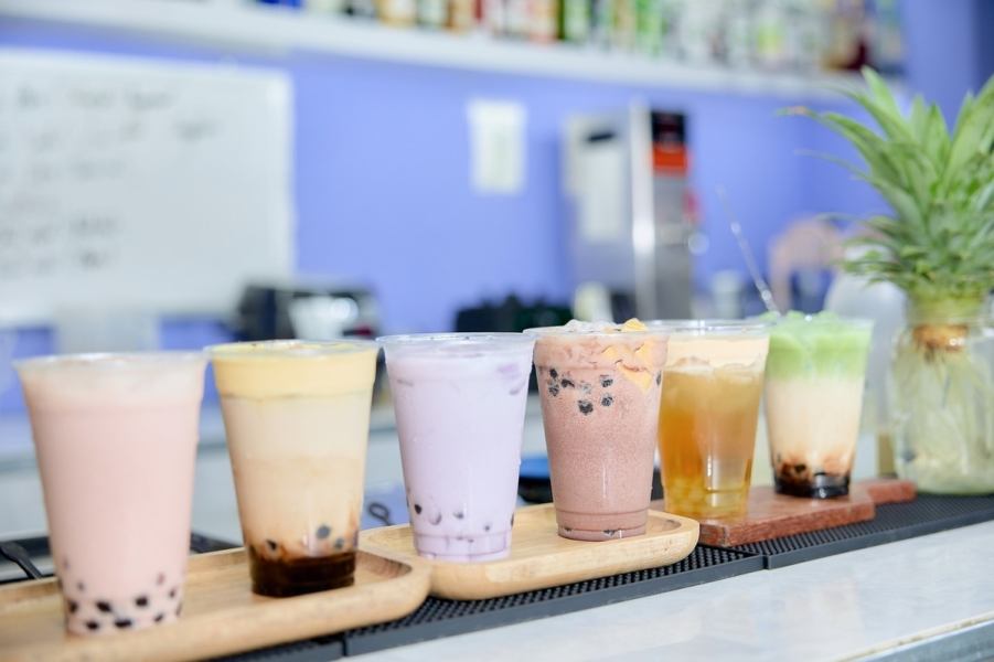 6 types in total, including brown sugar milk tea and tapioca ☆★