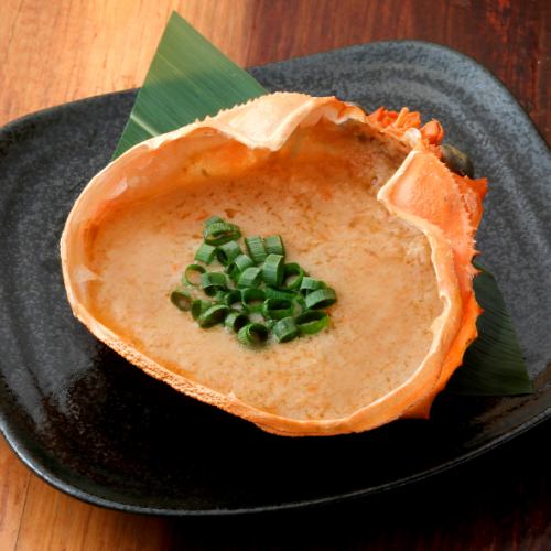 Crab shell grilled with miso paste