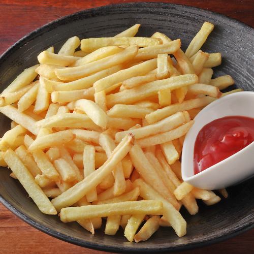 A pile of French fries