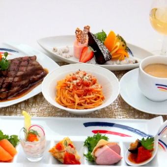 記念日にピッタリのコース☆天空のペアディナー6000円（税込）