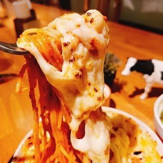 焼きチーズミートパスタ